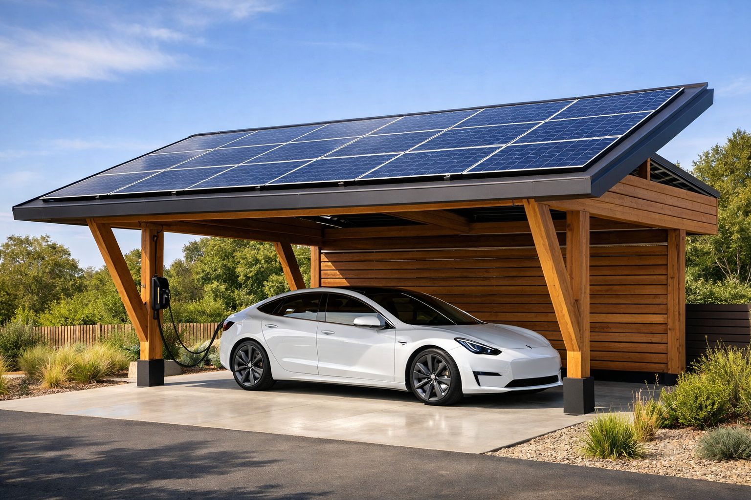Carport Photovoltaïque Bois en Kit : Produisez Votre Énergie avec Evoligna