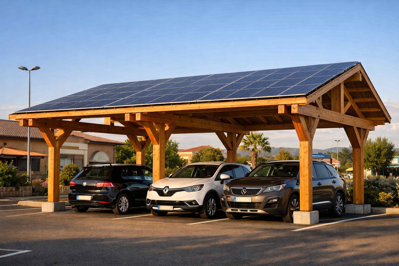 Carport Bois 1 Voiture en Kit : Solution Compacte et Optimisée